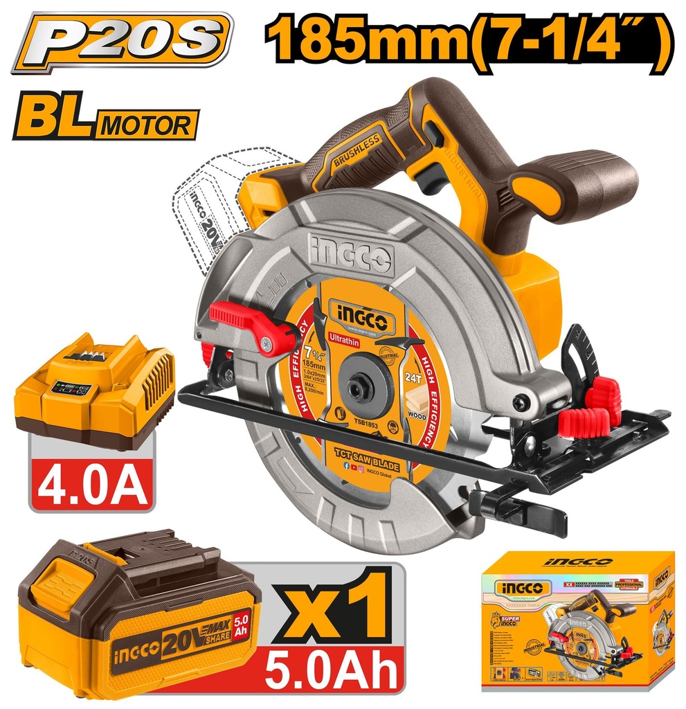 CSLI18513 LITHIUM-ION CORDLESS CIRCULAR SAW 20V