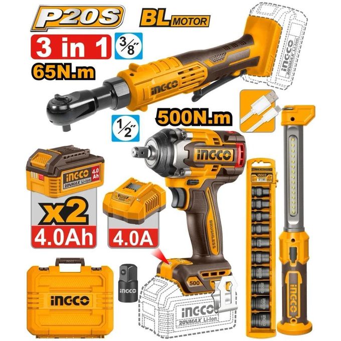 COSLI250981 CORDLESS 3PCS COMBO KIT