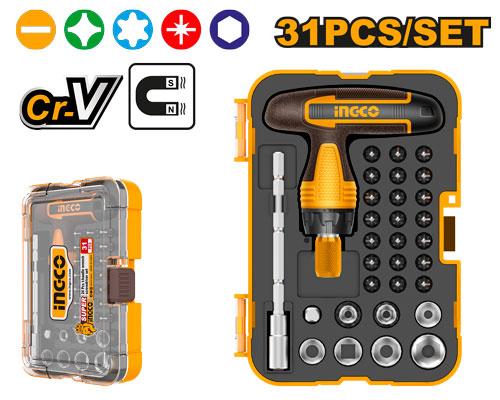 HKSDB0318  31 Pcs T-handle wrench screwdriver set