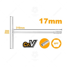 [HTSW1708] HTSW1708 T-HANDLE SOCKET WRENCH 17MM
