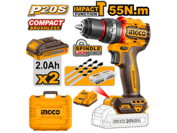 [CIDLI20558] CIDLI20558 20V LI-ION COMPACT BRUSHLESS CORDLESS IMPACT DRILL 55NM