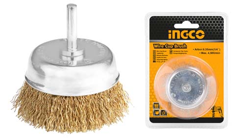 WB30751 CUP WIRE BRUSH WITH SHANK