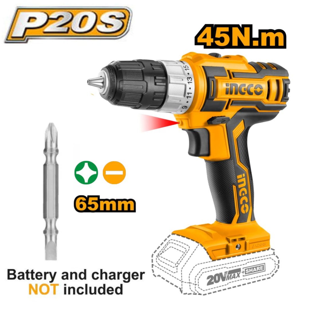 CDLI20024 20V LI-ION CORDLESS DRILL 45Nm