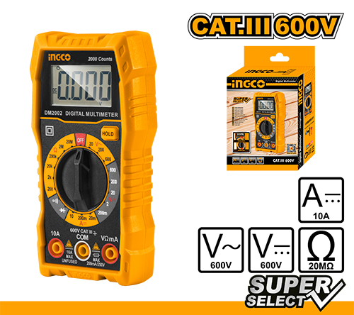 DM2002 DIGITAL MULTIMETER 2000 COUNTS