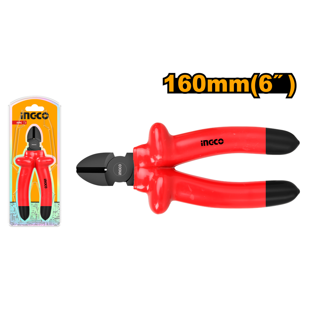 HIDCP01160 INSULATED DIAGONAL CUTTING PLIERS 6"
