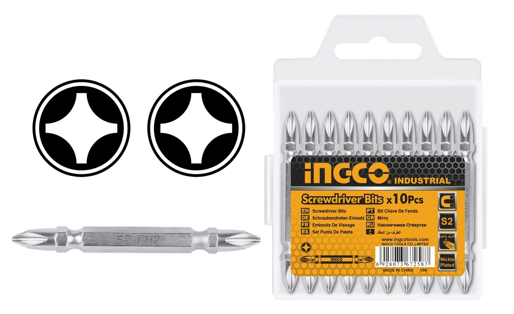 SDB21PH233 10 PCS SCREWDRIVER BITS SET