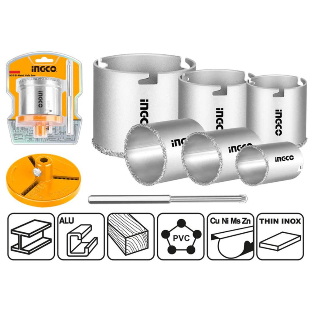 HSB4061 CARBIDE GRITTED HOLE SAW SET