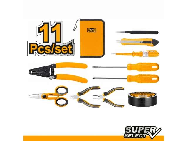 HKETS0111 11 PCS ELECTRICIANS TOOLS SET