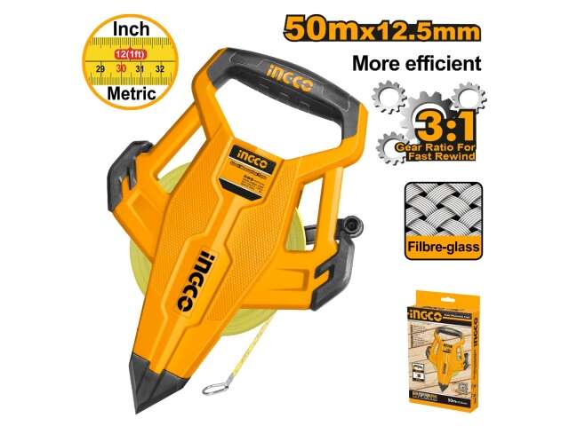 HFMT8350 FIBREGLASS MEASURING TAPE 50M