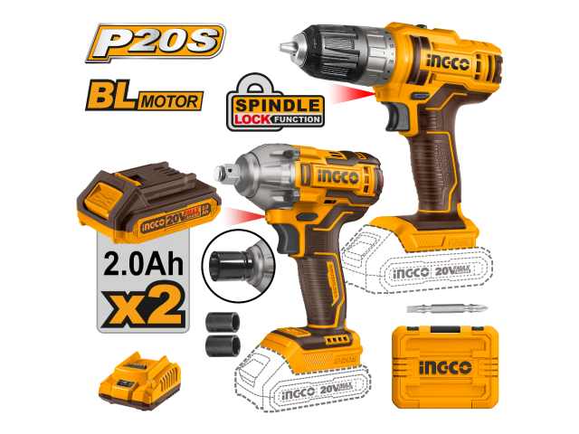 COSLI230702 20V LI-ION CORDLESS 2PCS COMBO KIT