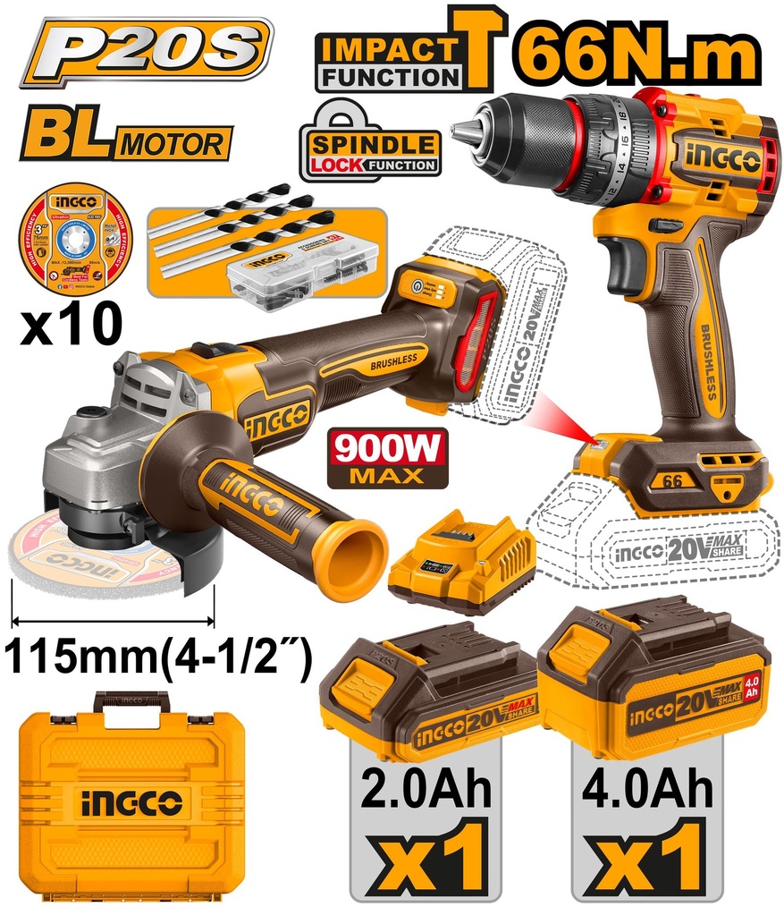 CKLI20273 20V LI-ION CORDLESS 2PCS COMBO KIT
