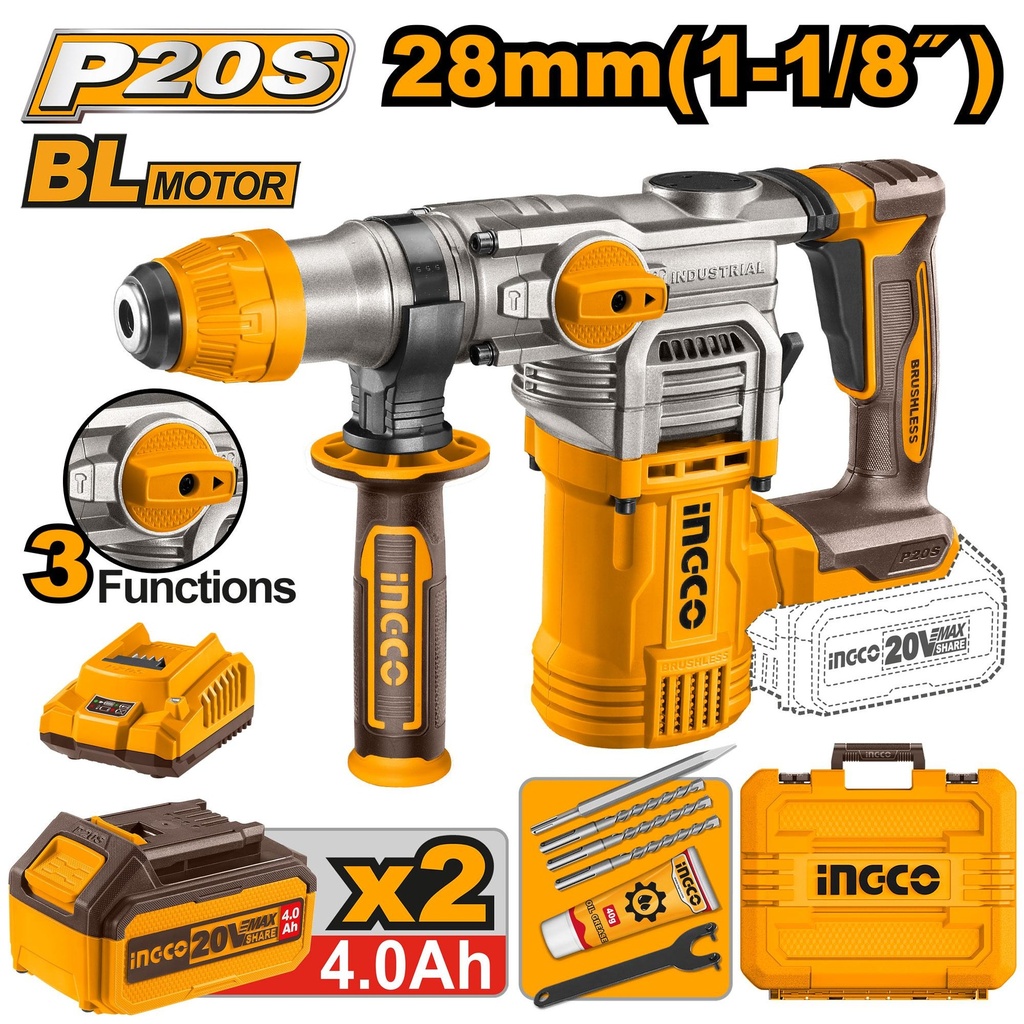 CRHLI202882 LITHIUM-ION ROTARY HAMMER 20V