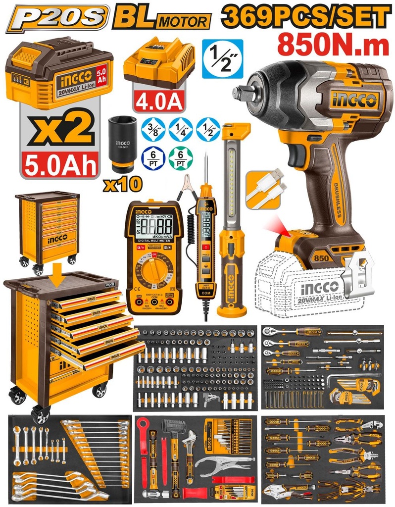 HTCS283692 369 PCS TOOL CHEST SET