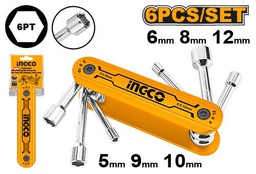 [HFND0601] HFND0601 6PCS FOLDING NUT DRIVER SET