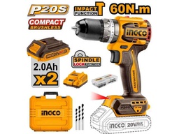 [CDLI20602] CDLI20602 20V LI-ION CORDLESS BRUSHLESS DRILL 60Nm