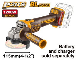[CAGLI221153] CAGLI221153 LITHIUM-ION ANGLE GRINDER 20V