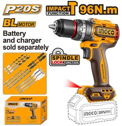 [CIDLI209681] CIDLI209681 20V LI-ION COMPACT BRUSHLESS CORDLESS IMPACT DRILL 96NM
